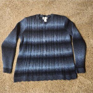 ⬇️🧨Alfred Dunner Ombre Stripe Sweater